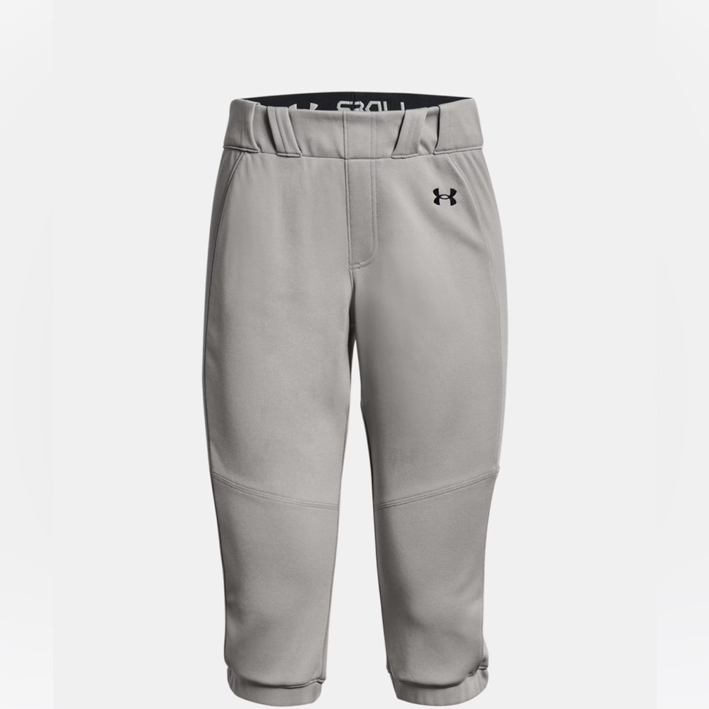 Women's UA Vanish Softball Pants.  Size Small. Baseball Gray/White.